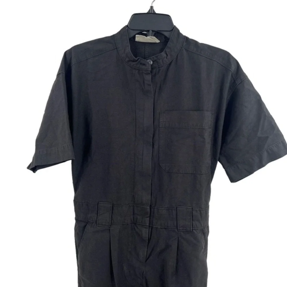 Everlane Black Short Sleeve Flight Suit‎ Womens 0